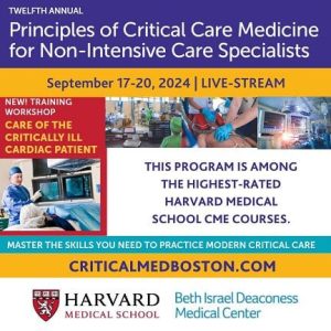 Harvard 12th Annual Principles Of Critical Care Medicine For Non-Intensive Care Specialists 2024 (Videos)